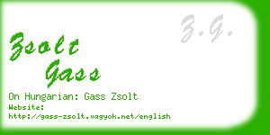 zsolt gass business card